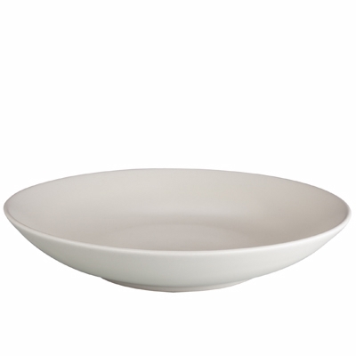 Ziena, Deep Coupe Plate, 18 oz, 8 1/4 inches dia., Cream, Stoneware ...