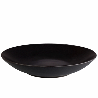 Ziena, Deep Coupe Plate,18 oz, 8 1/4 inches dia., Ebony, Stoneware ...