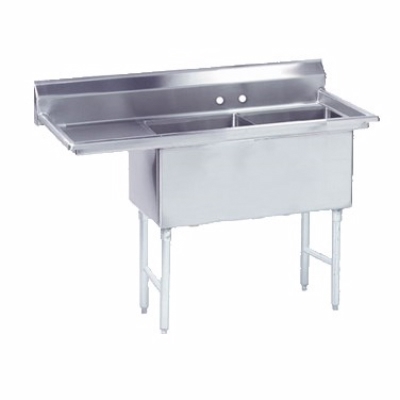 Advance Tabco, Fabricated Sink, 2 Compartment, 16 inches x 20 inches x ...