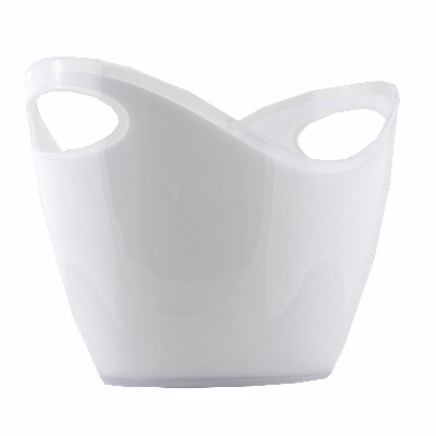 white plastic ice bucket