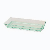 PacknWood, Klarity Rectangular Transparent Green Dish, 5.10" x 2.50"