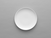 Ariane, Round Plate, 11 3/8", Oxide Pearl White