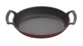 Arcata, Oval Dish, 30 oz, 9 1/2"L x 7 1/8"W, Red Exterior, Cast Iron