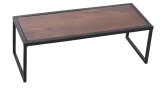 Arcata, Rectangular Riser, 12 3/4" x 5 3/4" x 3", w/Wood Top, Matte Black Frame