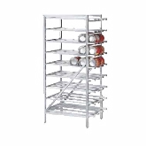 Advance Tabco, Stationary Can Rack, 71" x 24.75" x 35.13", Alumium