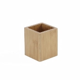 American Metalcraft, Square Box, 3 7/8"L x 3 7/8"W x 4 3/4"H, Bamboo