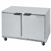 Beverage-Air Undercounter Refrigerator, Two-sections, 48" W, 6" Casters
