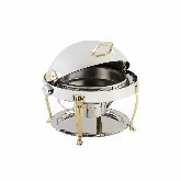 Bon Chef, Elite Round Chafer, 2 gallon, S/S w/Aurora Legs