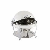 Bon Chef, Elite Round Chafer, 2 gallon, S/S w/Chrome Roman Legs