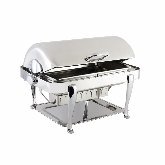 Bon Chef, Elite Rectangular Chafer, 2 gallon, S/S w/Chrome Roman Legs