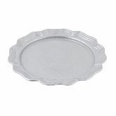 Bon Chef, Queen Anne Round Platter, 13" dia., Aluminum w/Pewter-Glo