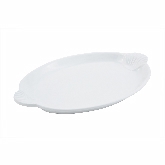Bon Chef, Platter, 15 1/2" x 22 1/2", White, Aluminum w/Sandstone