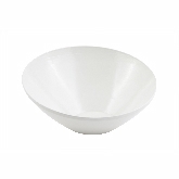 Bon Chef, Slant Bowl, 8 1/2" dia., White, Aluminum w/Sandstone