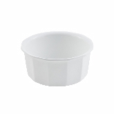 Bon Chef, Crock / Bowl, 3.50 qt, White, Aluminum w/Sandstone