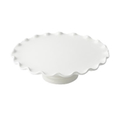 Bon Chef, Cake Stand, 13 1/2" dia. x 4"H, Sandstone, Pearl White