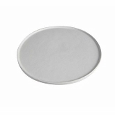 Bugambilia, Large Rimmed Disc Tray, 17 7/9" dia., Solid White, Cast Aluminum