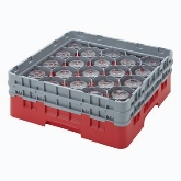 Cambro, Camrack Glass Rack, w/ Extender, Full Size, 20 Compartments, 3 5/8" Max. H, Navy Blue