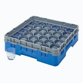 Cambro, Camrack Glass Rack, w/ 5 Extenders, Full Size, 30 Compartments, 10 1/8" Max. H, Blue