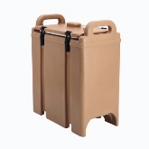 Cambro, Camtainer Soup Carrier, 3 3/8 gallon, 16 1/2" D x 9" W x 18 3/8" H, Coffee Beige