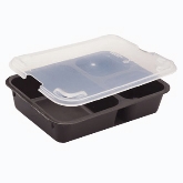 Cambro Tray-on-tray Meal Delivery, 3 Compartments, 8 11/16" L x 6 5/16" W x 1 7/8" D, Co-polymer, Tan