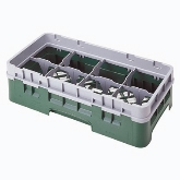 Cambro, Camrack Glass Rack, w/ 3 Extenders, Half Size, 8 Compartments, 6 7/8" Max. H, Sherwood