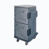 Cambro, Camtherm Hot Cart, Electric, Tall Profile, Double Door, C Therm, w/Vent, Granite Green