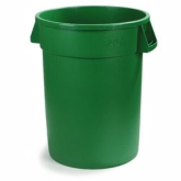 Carlisle Bronco Waste Container, 44 gallon, Round, Green