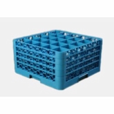 Carlisle, OptiClean Newave Dishwasher Glass Rack, Blue, 25 Compart. w/4 Extenders