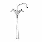 Fisher Mfg. Inc. Faucet, Deck-Mounted Dual Control, 12" Swing Spout