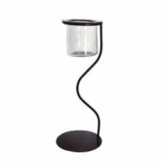 Orion Trading Group, Serpentine Wine Stand, Black, 29"