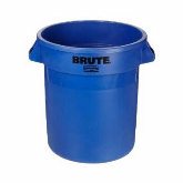 Rubbermaid Brute Container, w/o Lid, 55 gallon, 26 1/2" dia. x 33" H, Round