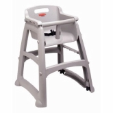 Rubbermaid, Sturdy Chair Youth Seat w/out Wheels, Safety Harness w/ Release Mechanism, Platinum