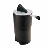 Server Products, Round Single Server Express, Plastic, 1 1/2 gallon, Black