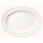 Syracuse, Medium Rim Platter, 11 1/2" x 8 3/8", Elan, White Royal Rideau