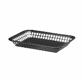 TableCraft, Grande Platter Basket, 10 3/4" x 7 3/4", Black, Polypropylene