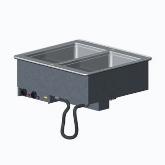 Vollrath 2 Well Hot Modular Drop-In w/Thermostatic Control and Std Drains, S/S, AMPS 10.4