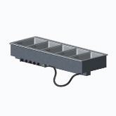 Vollrath 5 Well Hot Modular Drop-In w/Thermostatic Controls and Manifold Drains, AMPS 18.0-20.8