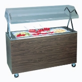 Vollrath, Portable Refrigerated Cold Pan w/Lights, w/Granite Wrapper, 60" x 24" x 57", Solid Base, 4 Pan