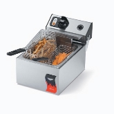 Vollrath Fryer, Countertop, Electric, Single Fry Pot, 10 lb Oil Capacity, Thermostatic Control