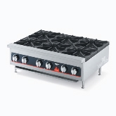 Vollrath Hot Plate, Countertop, Natural Gas, 36" x 27" x 10", (6) Burners, Cast Iron Grates