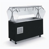 Vollrath, Portable Refrigerated Cold Pan w/Black Wrapper, 60" x 24" x 57", Open Storage, 4 Pan